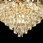 Lampadario in Cristallo FLORENCE Eleganza 9x E14, Diametro 50cm, Oro Lucido, Altezza Regolabile Lampadari in Cristallo Titolo predefinito Alessandro Design