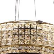 Lampadario LED con telecomando, LLC160/500GD, cristallo e metallo, 54W, dimmerabile, altezza regolabile, luce fredda/calda/neutra, illuminazione di lusso Lampadari LED con telecomando Titolo predefinito Alessandro Design