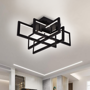 Lampadario LED con telecomando 96W, 4 Elementi, Luce Fredda/Calda/Neutra, Dimmerabile, Nero Lampadari LED con Telecomando Titolo predefinito Alessandro Design