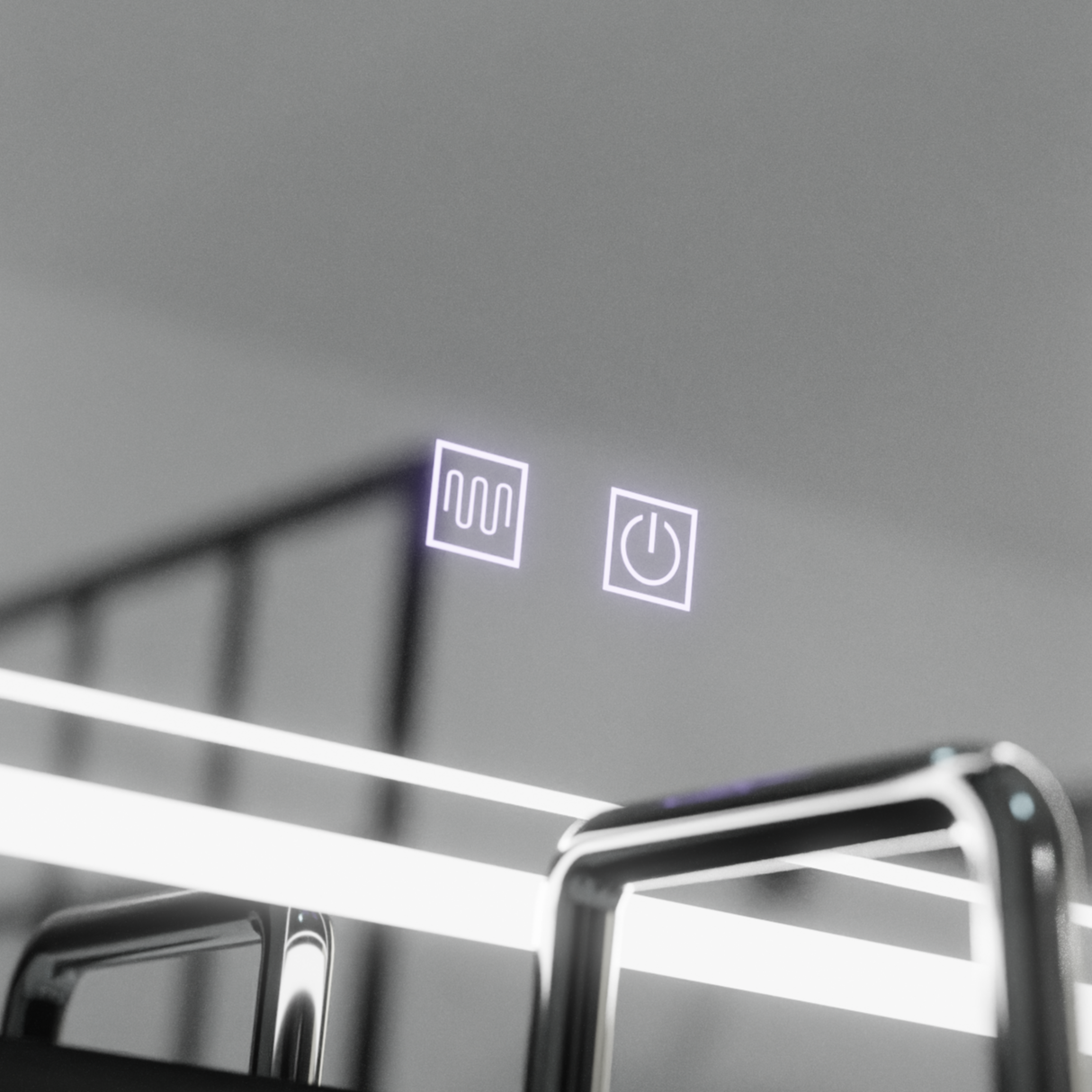 Specchio LED rettangolare, 60x80cm, KOVEN Touch, Sistema Demister, Specchi Dimmerabili Korman E Titolo predefinito Alessandro Design