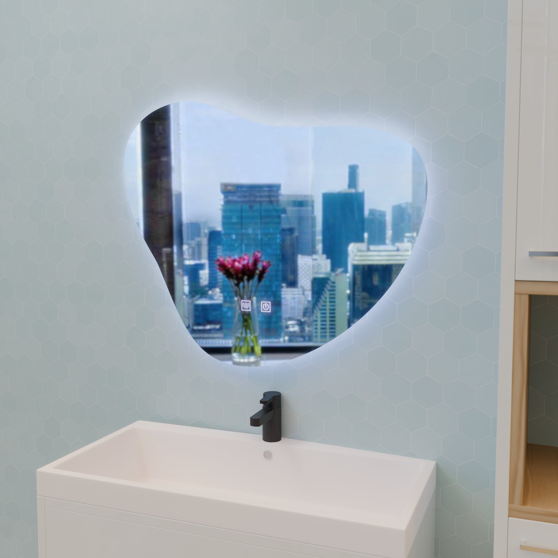 Specchio LED Touch Avonita Demist System 87X70cm, E83S/87X70 Specchi Korman E Titolo predefinito Alessandro Design