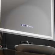 Oglinda LED Rectangulara, 100x75cm, Verite MotionGlow Marcello, Sistem Dezaburire, Ceas & Termometru, Dimabila Oglinzi Marcello Default Title Alessandro Design