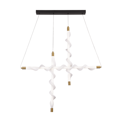 Lampadario LED a Sospensione in Acrilico UNDA Bishop, 22W, Luce 3000/4000/6000K, Bianco, Altezza Regolabile Lampadari Moderni Titolo predefinito Alessandro Design