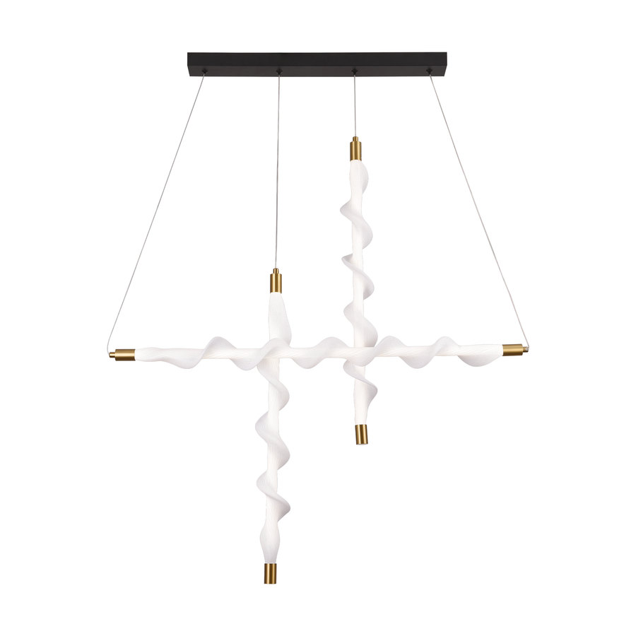 Lampadario LED a Sospensione in Acrilico UNDA Bishop, 22W, Luce 3000/4000/6000K, Bianco, Altezza Regolabile Lampadari Moderni Titolo predefinito Alessandro Design