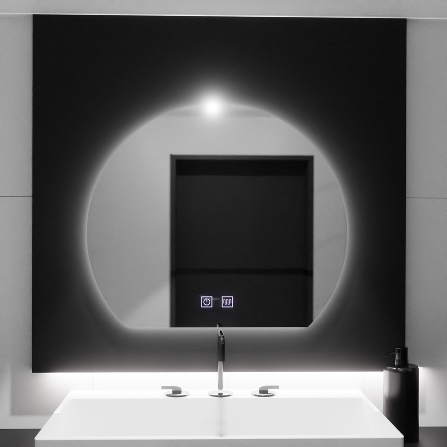 Oglinda LED Semiluna, 60x54, Soluna Touch, Sistem Dezaburire, Dimabila Oglinzi Korman E Default Title Alessandro Design