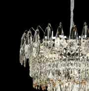 Lampadario di cristallo MAJESTIC Elegance, 9x E14, diametro 50 cm, cromo lucido, altezza regolabile Lampadario di cristallo Titolo predefinito Alessandro Design