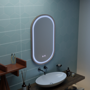 LED Touch Impora Specchio Demist System 50x80 cm Specchi con cornice oro rosa Korman E Titolo predefinito Alessandro Design