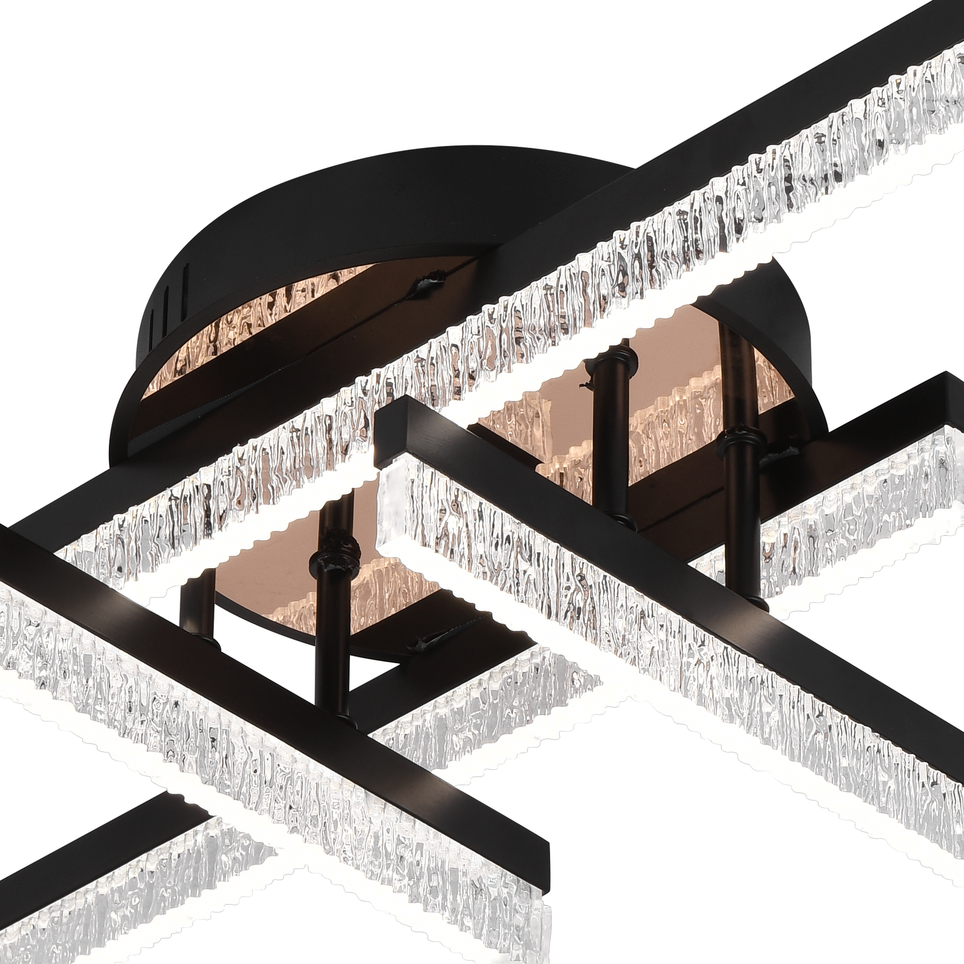Lampadario LED con Telecomando LT179/4BK, 34W, 4 Elementi, Luce Fredda/Calda/Neutra, Dimmerabile, Nero Lampadari LED con Telecomando Titolo predefinito Alessandro Design