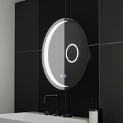 Specchio rotondo a LED, 60 cm, Orbis Touch, sistema Demister, specchi dimmerabili Korman E Titolo predefinito Alessandro Design