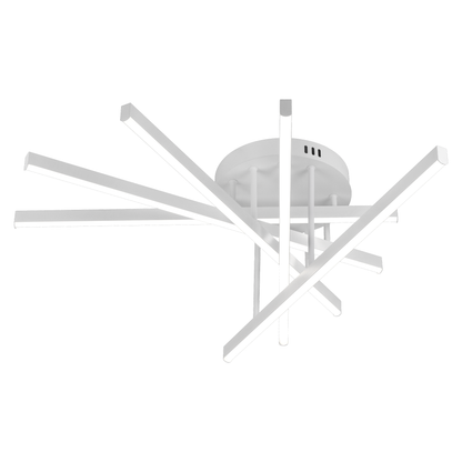 Lampadario LED con Telecomando GIO, 68W, 5 Elementi, Luce Fredda/Calda/Neutra, Dimmerabile, Lampadario LED Bianco con Telecomando Titolo predefinito Alessandro Design