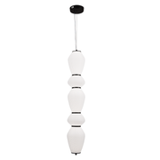 Lampadario LED a Sospensione con Telecomando 77W, LM510/5BK, Altezza Regolabile, Luce Calda/Fredda/Neutra 3000K/4000K/6000K, Bianco, Lampadari LED con Telecomando in Metallo Titolo predefinito Alessandro Design