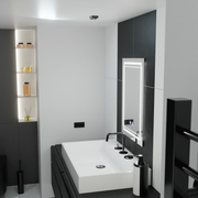Specchio LED rettangolare, 60x80cm, KOVEN Touch, Sistema Demister, Specchi Dimmerabili Korman E Titolo predefinito Alessandro Design