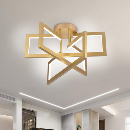 Lampadario LED con Telecomando 71W, 3 Elementi, Luce Fredda/Calda/Neutra, Dimmerabile, Oro Lampadari LED con Telecomando Titolo predefinito Alessandro Design