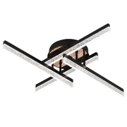 Lampadario LED con Telecomando LT179/4BK, 34W, 4 Elementi, Luce Fredda/Calda/Neutra, Dimmerabile, Nero Lampadari LED con Telecomando Titolo predefinito Alessandro Design