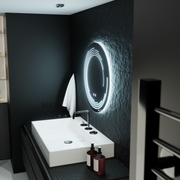 Specchio rotondo a LED, 60 cm, Lira Touch, sistema Demister, specchi dimmerabili Korman E Titolo predefinito Alessandro Design