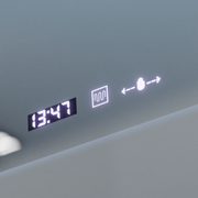 Specchio rettangolare a LED, 120x80 cm, Verite Royale Gold MotionGlow Marcello, sistema antiappannamento, orologio e termometro, specchi dimmerabili Marcello Titolo predefinito Alessandro Design
