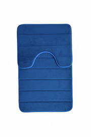 Tappeti da bagno, 80x50 cm / 50x40 cm, Blu, Antiscivolo, Assorbente, Set di 2 Tappeti da bagno Titolo predefinito Alessandro Design
