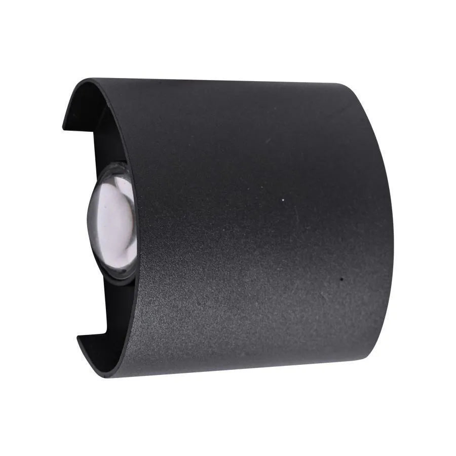 Fantas Lampada da Parete a LED per Interni ed Esterni, 2 Sorgenti x 1W, IP65, Metallizzato, Nero, 3000K Lampada da Parete per Esterno Titolo predefinito Alessandro Design