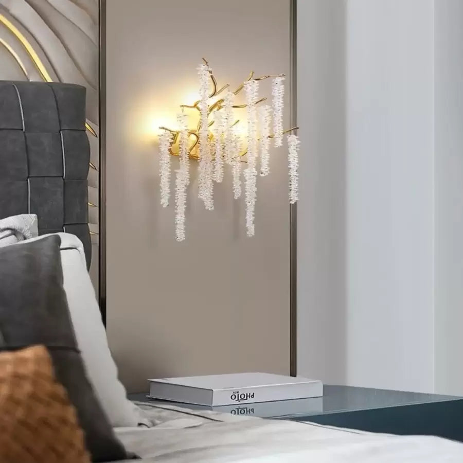 Lampada da parete Cristal Chandler 3x G9 Oro Lampada da parete per interni Titolo predefinito Alessandro Design