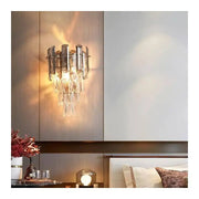 Lampada da parete Cristal Mayra 2x E14 Oro Lampada da parete per interni Titolo predefinito Alessandro Design
