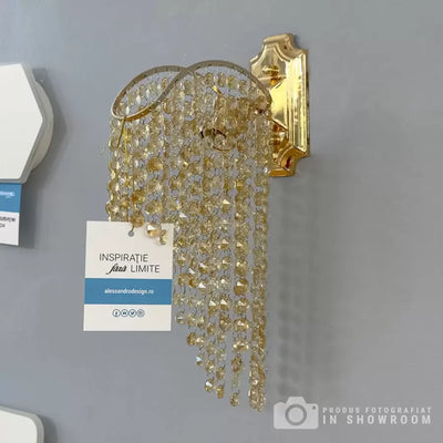 Lampada Cristal Ander 1xE14 Oro