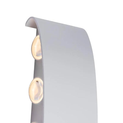 Fantas lampada da parete LED Interno/Esterno, 10 Sorgenti x 1W, IP65, Bianco, 3000K