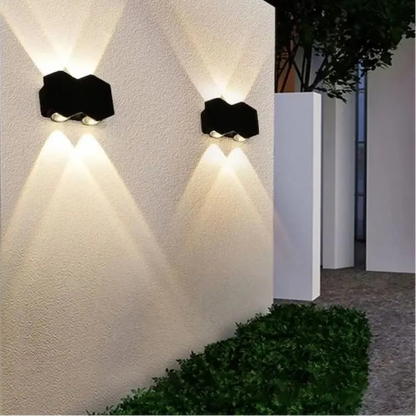 Applique LED AX231, Esterno e Interno, 4 Sorgenti, 10W, Nero, 3000K Applique da esterno Titolo predefinito Alessandro Design