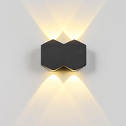 Applique LED AX231, Esterno e Interno, 4 Sorgenti, 10W, Nero, 3000K Applique da esterno Titolo predefinito Alessandro Design