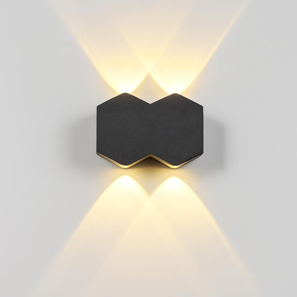 Applique LED AX231, Esterno e Interno, 4 Sorgenti, 10W, Nero, 3000K Applique da esterno Titolo predefinito Alessandro Design