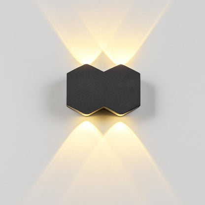 Applique LED AX231, Esterno e Interno, 4 Sorgenti, 10W, Nero, 3000K Applique da esterno Titolo predefinito Alessandro Design