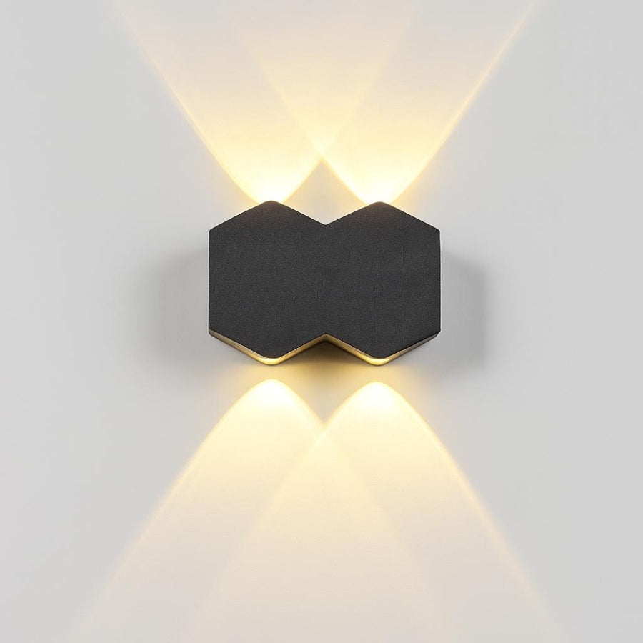 Applique LED AX231, Esterno e Interno, 4 Sorgenti, 10W, Nero, 3000K Applique da esterno Titolo predefinito Alessandro Design