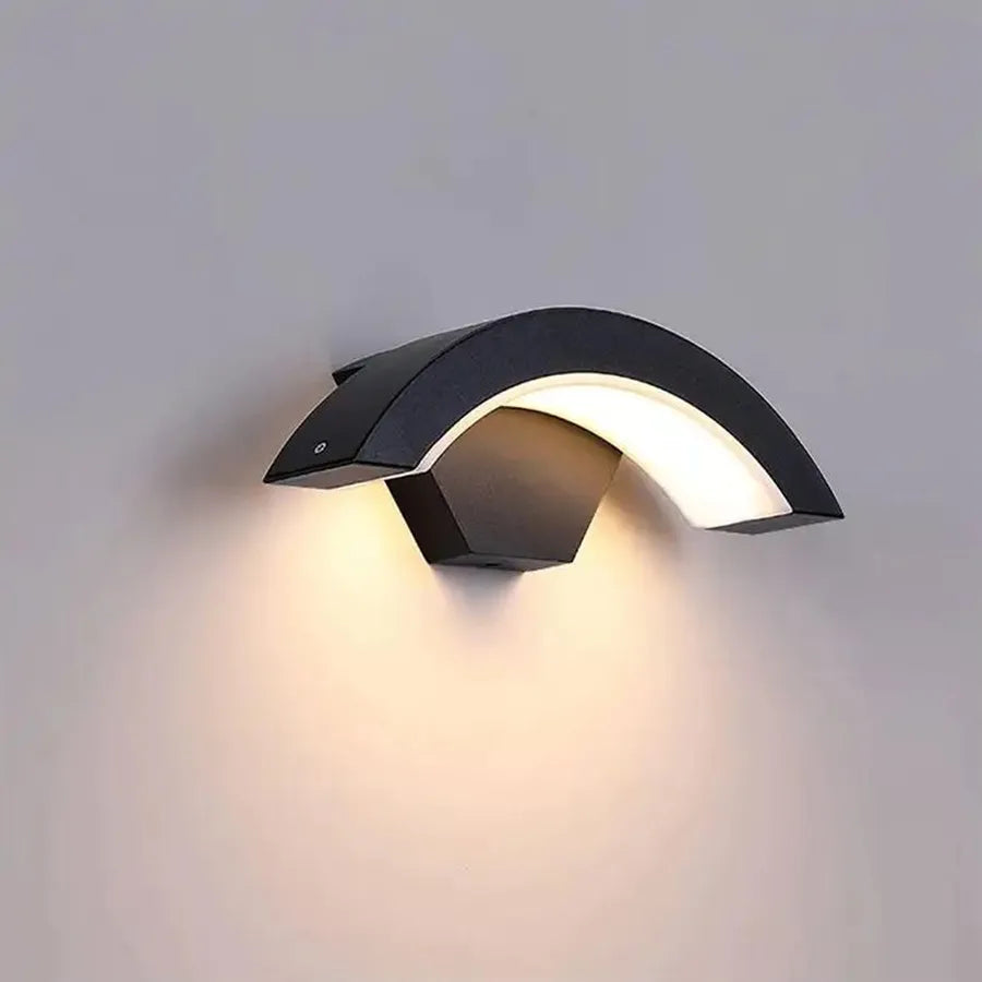 Lampada da parete per esterno LED Harera, 12W, Metallo, Nero Lampade da parete per esterno Titolo predefinito Alessandro Design