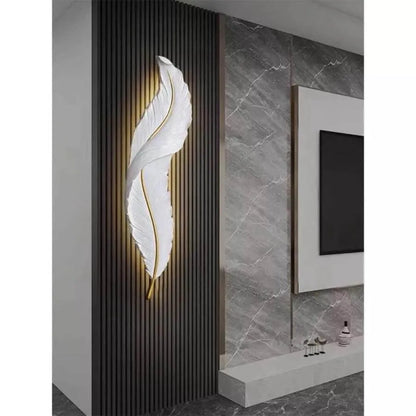 Lampada da parete Esther LED, forma a cuneo, 36W, 87cm Lampada da parete per interni Bianco/Oro Titolo predefinito Alessandro Design