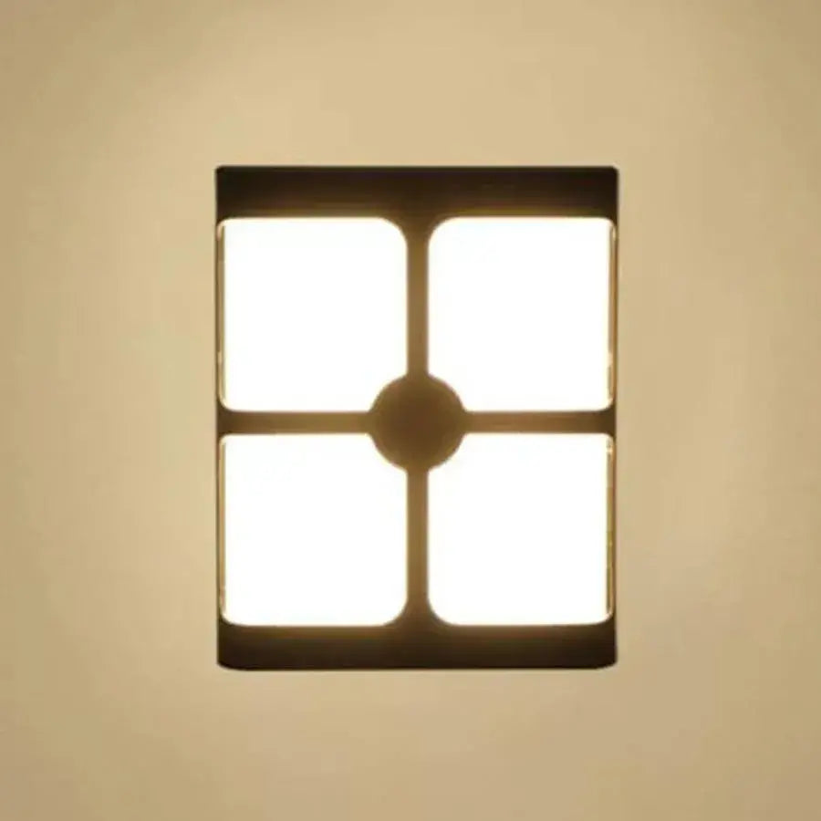 Timeea Lampada da parete a LED per esterno, 18W, Nero, 3000K Lampada da parete per esterno Titolo predefinito Alessandro Design