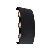 Fantas Lampada da Parete LED per Esterno e Interno, 6 Sorgenti x 1W, IP65, Metallizzato, Nero, 3000K Lampade da Parete per Esterno Titolo predefinito Alessandro Design
