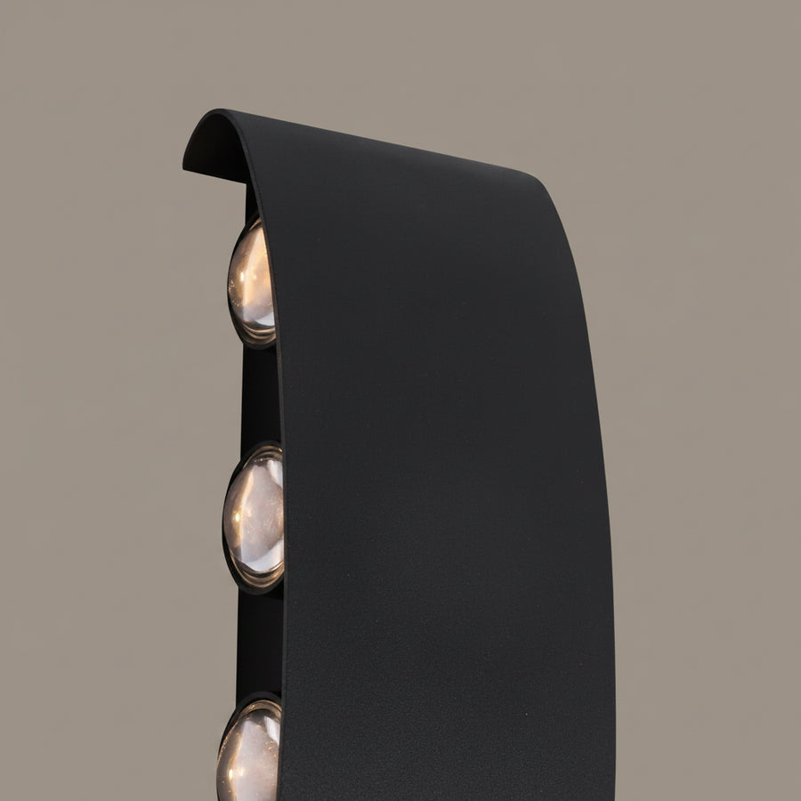 Lampada da Parete a LED per Esterni Ellis, 8W, 8 Sorgenti Luminose, Luce Calda, Lampada da Parete per Esterno Nera Titolo predefinito Alessandro Design