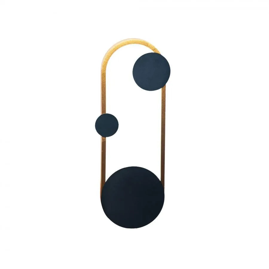 Lampada da parete a LED Gruvix, 26W, Oro con Nero, Luce Fredda/Calda/Neutra Lampade da parete per interni Titolo predefinito Alessandro Design