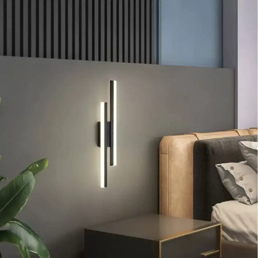 Lampada da parete a LED Lyra, 18W, Acrilico, Nero Bianco Lampade da parete per interni Titolo predefinito Alessandro Design