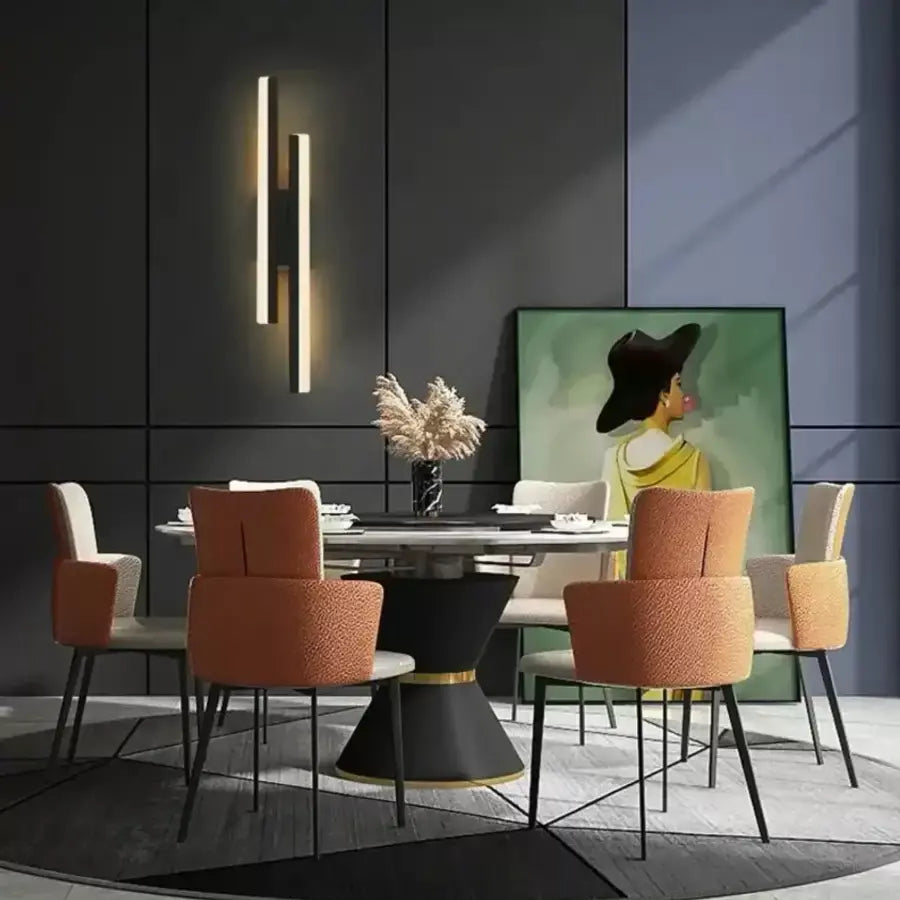 Lampada da parete a LED Lyra, 18W, Acrilico, Nero Bianco Lampade da parete per interni Titolo predefinito Alessandro Design