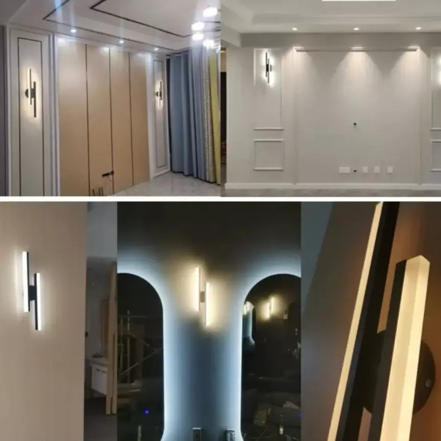 Lampada da parete a LED Lyra, 18W, Acrilico, Nero Bianco Lampade da parete per interni Titolo predefinito Alessandro Design