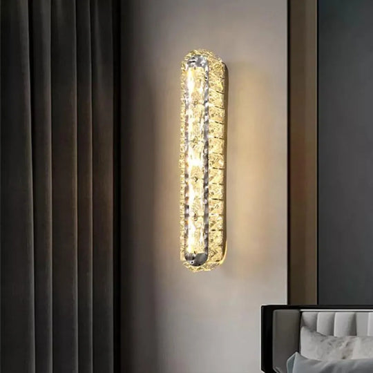 Lampada da parete PRISCILA a LED, 5W, Cristallo, Cromo Lucido, Luce Calda/Fredda/Neutra