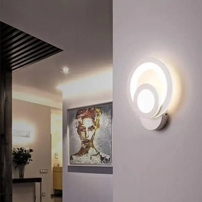 Lampada da parete a LED Urbanist 19W Rotonda Luce Fredda/Calda/Neutra Lampade da parete per interni in acrilico e metallo bianco Titolo predefinito Alessandro Design