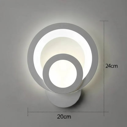 Lampada da parete a LED Urbanist 19W Rotonda Luce Fredda/Calda/Neutra Lampade da parete per interni in acrilico e metallo bianco Titolo predefinito Alessandro Design