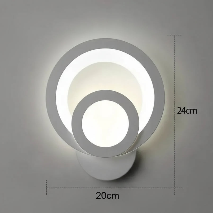 Lampada da parete a LED Urbanist 19W Rotonda Luce Fredda/Calda/Neutra Lampade da parete per interni in acrilico e metallo bianco Titolo predefinito Alessandro Design