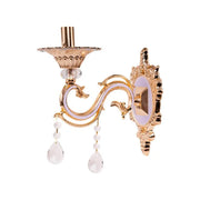 Lampada da parete Nicholas, 1xE14, lilla con oro, metallo e cristallo Lampade da parete per interni Titolo predefinito Alessandro Design
