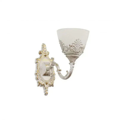 Lampada da parete rustica COTTAGE, 1xE27, Bianco, Metallo e Vetro Lampade da parete per interni Titolo predefinito Alessandro Design