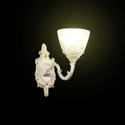 Lampada da parete rustica COTTAGE, 1xE27, Bianco, Metallo e Vetro Lampade da parete per interni Titolo predefinito Alessandro Design