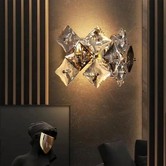 Lampada da parete Yasmina 2xE14, Metallo e Cristallo, Cromo Lampade da parete per interni Titolo predefinito Alessandro Design