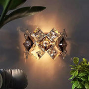 Lampada da parete Yasmina 2xE14, Metallo e Cristallo, Cromo Lampade da parete per interni Titolo predefinito Alessandro Design