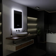 Specchio rettangolare a LED, 60x80 cm, sensore ELANCEE MotionGlow Marcello, sistema antiappannamento, orologio e termometro, specchi dimmerabili Titolo predefinito Marcello Alessandro Design